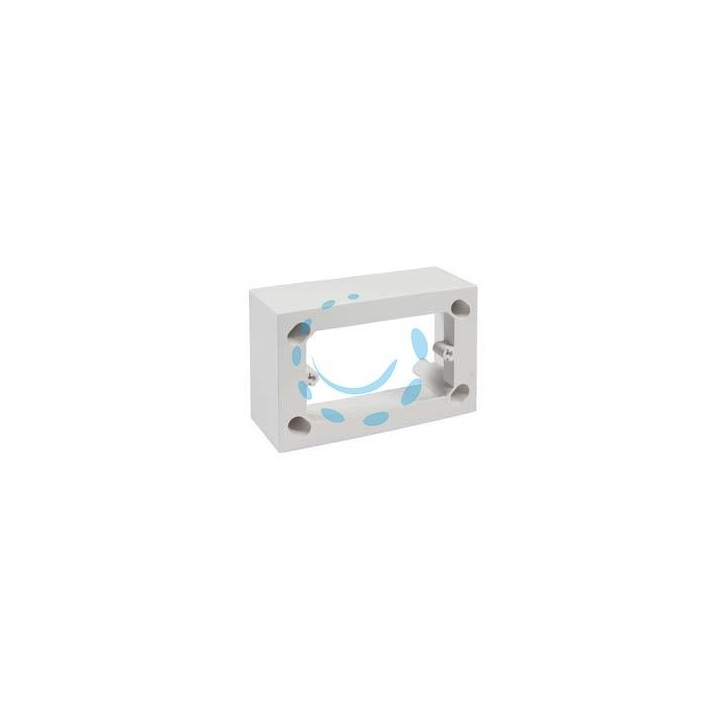 SCATOLA FONDO UNIVERSALE PER SUPPORTI E PLACCHE 3 POSTI IP30 - mm.120x45x80h.- (1723.B)