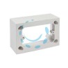 SCATOLA FONDO UNIVERSALE PER SUPPORTI E PLACCHE 3 POSTI IP30 - mm.120x45x80h.- (1723.B)