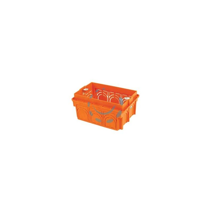 SCATOLA DA INCASSO CON INSERTI IN METALLO SENZA COPERCHIO - 3 posti tipo 503- mm.97x61x51 - (1703.XL)
