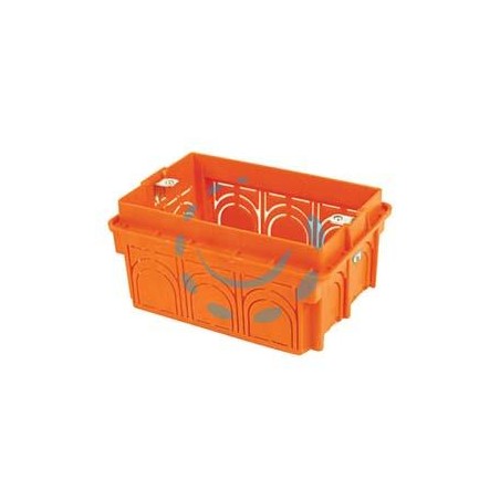 SCATOLA DA INCASSO CON INSERTI IN METALLO SENZA COPERCHIO - 4 posti tipo 504 - mm.122x61x51 - (1704.XL)