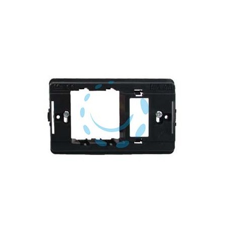 SUPPORTO PER PLACCHE PER PRESA SCHUKO + 1 POSTO - presa schuko + 1 posto