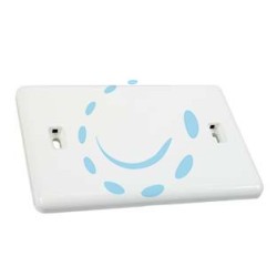 PLACCA COPERCHIO PER SCATOLA DA INCASSO RETTANGOLARE - 3 posti
