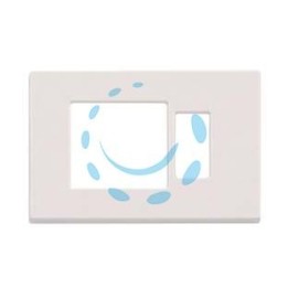 PLACCA COMBINATA FORO SCHUKO QUADRO + 1 POSTO "VENUS" - mm.115x80h. - (1869.B)