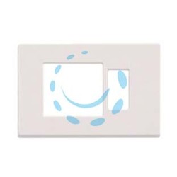 PLACCA COMBINATA FORO SCHUKO QUADRO + 1 POSTO "VENUS" - mm.115x80h. - (1869.B)