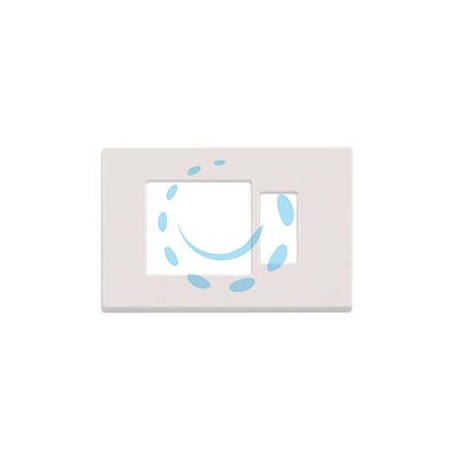 PLACCA COMBINATA FORO SCHUKO QUADRO + 1 POSTO "VENUS" - mm.115x80h. - (1869.B)