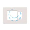 PLACCA COMBINATA FORO SCHUKO QUADRO + 1 POSTO "VENUS" - mm.115x80h. - (1869.B)