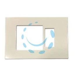 PLACCA COMBINATA FORO SCHUKO QUADRO + 1 POSTO "VENUS" - mm.115x80h. - (1869.A)