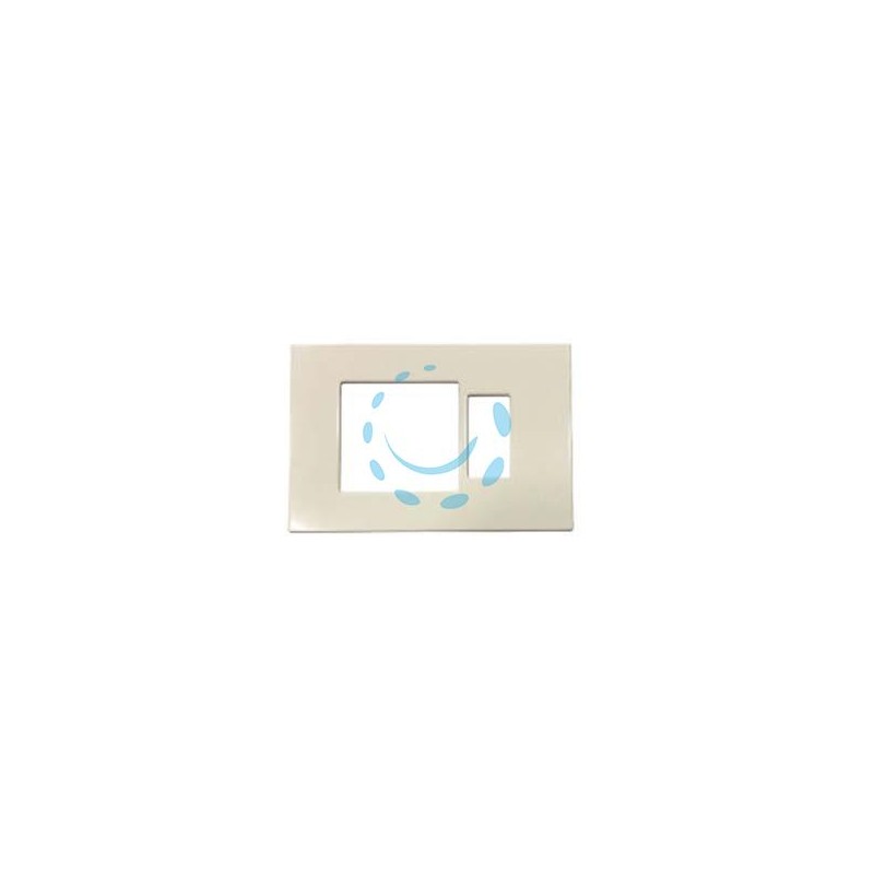 PLACCA COMBINATA FORO SCHUKO QUADRO + 1 POSTO "VENUS" - mm.115x80h. - (1869.A)