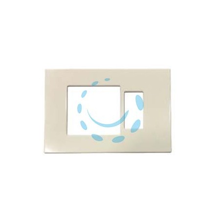 PLACCA COMBINATA FORO SCHUKO QUADRO + 1 POSTO "VENUS" - mm.115x80h. - (1869.A)