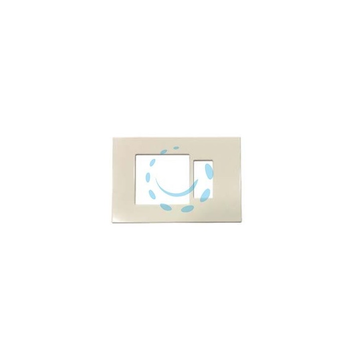PLACCA COMBINATA FORO SCHUKO QUADRO + 1 POSTO "VENUS" - mm.115x80h. - (1869.A)