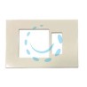 PLACCA COMBINATA FORO SCHUKO QUADRO + 1 POSTO "VENUS" - mm.115x80h. - (1869.A)