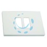 PLACCA 2 POSTI RAVVICINATI "VENUS" - mm.115x80h. - (1867.2F.B.)