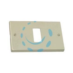 PLACCA 1 POSTO IN ALLUMINIO PAGLIERINO - mm.115x80h. 