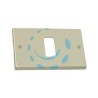 PLACCA 1 POSTO IN ALLUMINIO PAGLIERINO - mm.115x80h. 