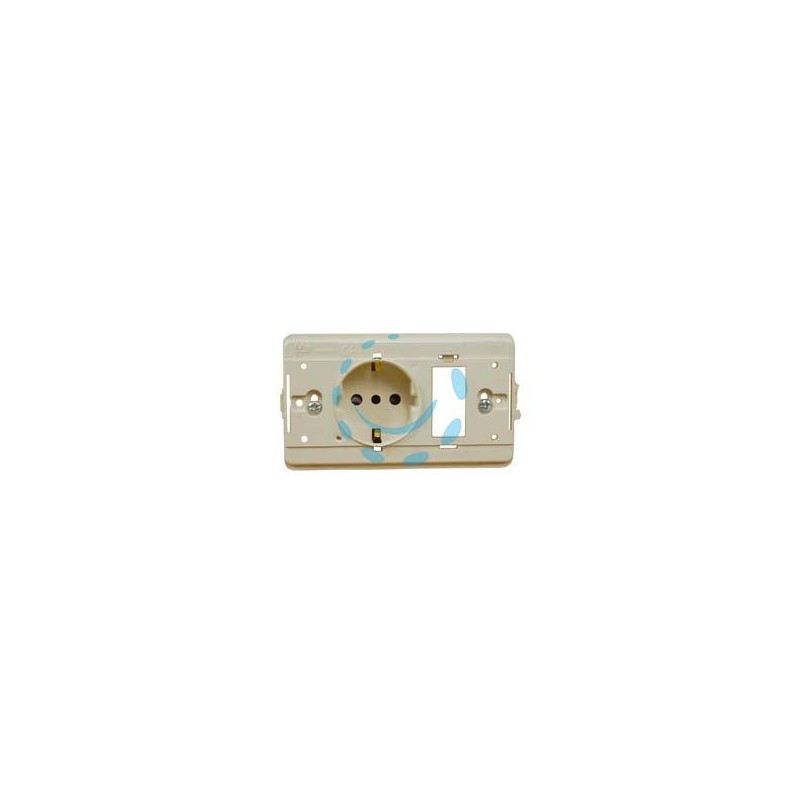 PRESA SCHUKO COMBINATA +1 POSTO VUOTO "VENUS" - mm.115x80h. (1892.D.A.)