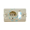 PRESA SCHUKO COMBINATA +1 POSTO VUOTO "VENUS" - mm.115x80h. (1892.D.A.)