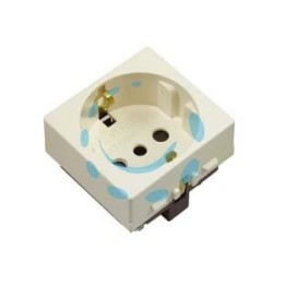 PRESA SICUREZZA SCHUKO P30 "VENUS" - 2 poli+terra 16A SCHUKO P30 c/sicurezza (7048.D)