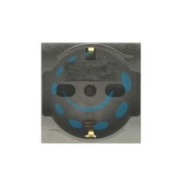 PRESA SICUREZZA SCHUKO TRIVALENTE "ONDA" - 2 poli+terra 10/16 SCHUKO c/sicurezza (7748.I)