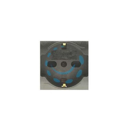 PRESA SICUREZZA SCHUKO TRIVALENTE "ONDA" - 2 poli+terra 10/16 SCHUKO c/sicurezza (7748.I)