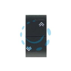 PULSANTE DOPPIO SALISCENDI "ONDA" - 1P(NO)+1P(NO) - 10A 250V (7737.1)