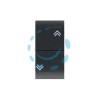 PULSANTE DOPPIO SALISCENDI "ONDA" - 1P(NO)+1P(NO) - 10A 250V (7737.1)