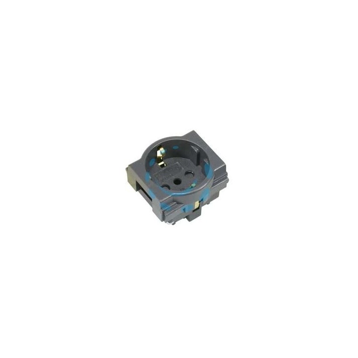 PRESA SICUREZZA SCHUKO SU DUE MODULI "ARC" - 2 poli+terra 16A SCHUKO con sicurezza (7892.D)