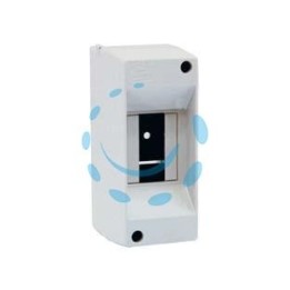 CENTRALINO DA PARETE SENZA SPORTELLO IP40 - mm.55x80x135h per 1/2 moduli - 4W (90.02)