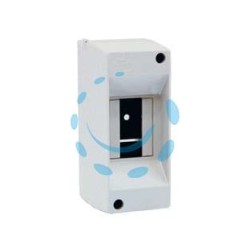 CENTRALINO DA PARETE SENZA SPORTELLO IP40 - mm.55x80x135h per 1/2 moduli - 4W (90.02)