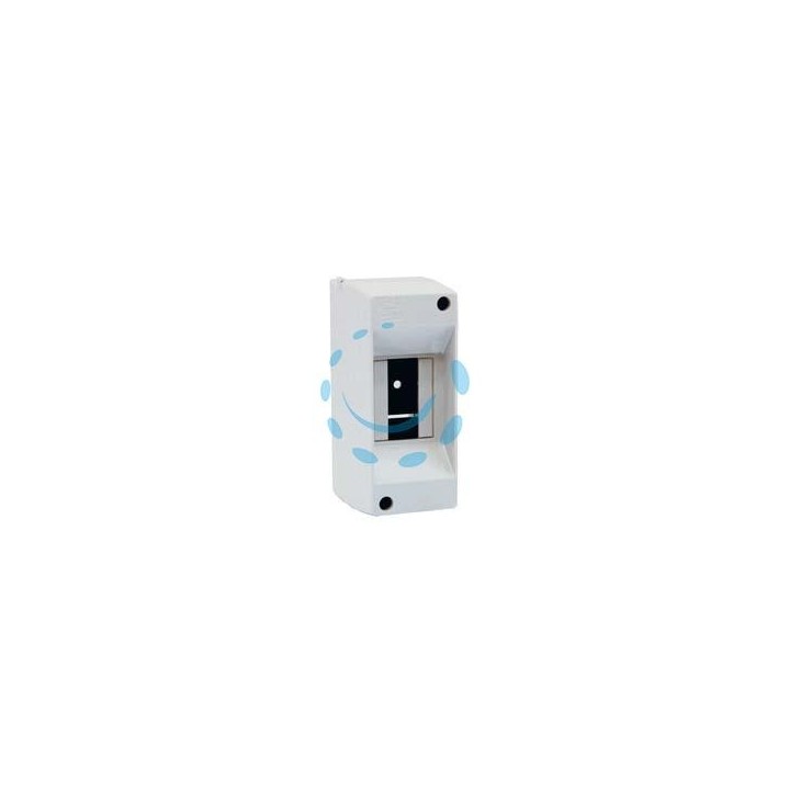 CENTRALINO DA PARETE SENZA SPORTELLO IP40 - mm.55x80x135h per 1/2 moduli - 4W (90.02)