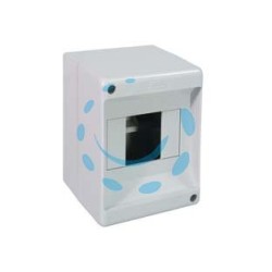CENTRALINO DA PARETE SENZA SPORTELLO IP40 - mm.100x90x135h. per 2/4 moduli - 8W - (90.04)