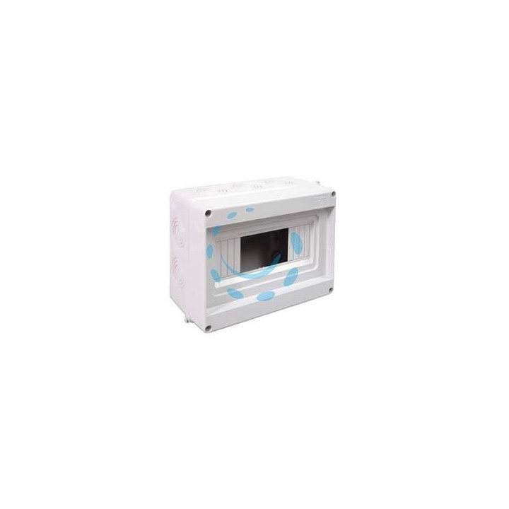 CENTRALINO DA PARETE SENZA SPORTELLO IP40 - mm.200x160x90h. per 4/8 moduli - 14W - (90.08)