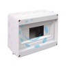 CENTRALINO DA PARETE SENZA SPORTELLO IP40 - mm.200x160x90h. per 4/8 moduli - 14W - (90.08)