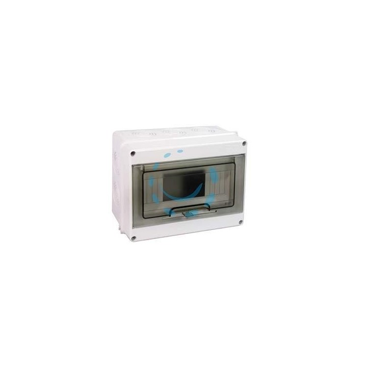 CENTRALINO DA PARETE CON SPORTELLO FUME' IP65 "SERIE ITALIA" - mm.200x90x160h. per 4/8 moduli - 11W (92.08)