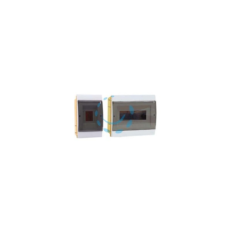 CENTRALINO DA INCASSO CON SPORTELLO FUME' IP40 "SERIE ARREDO" - mm.230x22x200h per 6/10 moduli - 20W (970.08.B) 