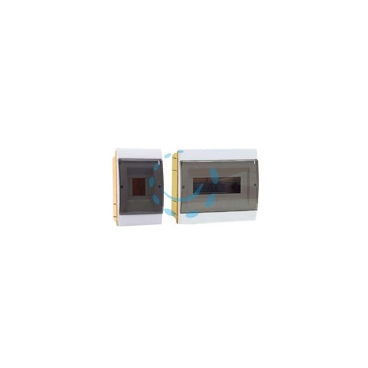 CENTRALINO DA INCASSO CON SPORTELLO FUME' IP40 "SERIE ARREDO" - mm.230x22x200h per 6/10 moduli - 20W (970.08.B) 
