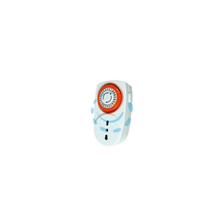 TIMER A PRESA GIORNALIERO CON INTERRUTTORE INTERVALLO 30 MINUTI 