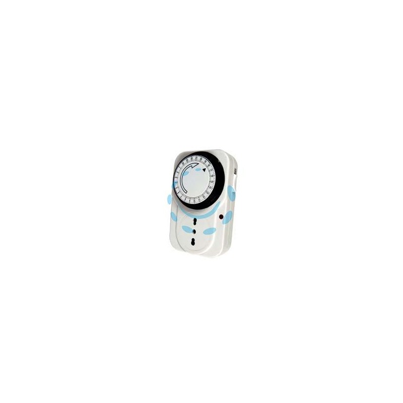 TIMER A PRESA GIORNALIERO CON INTERRUTTORE INTERVALLO 15 MINUTI 