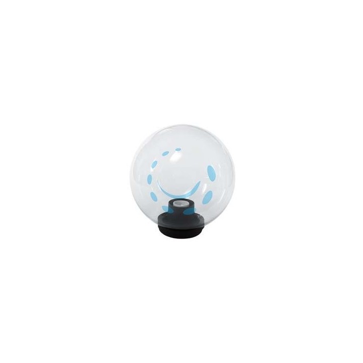 GLOBO INCOLORE CON BASE E PORTALAMPADE - ø mm.300 max 75w