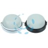 PLAFONIERA TONDA IN ALLUMINIO PER ESTERNO - 60w IP54 ø mm.180x115h. nero
