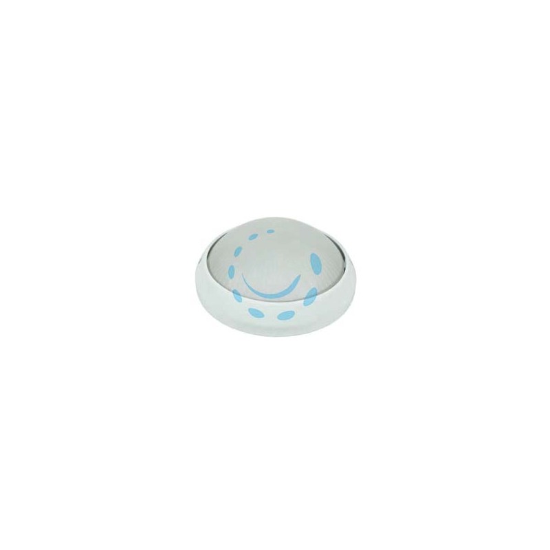PLAFONIERA TONDA IN ALLUMINIO PER ESTERNO - 100w IP54 ø mm.258x125h. bianco