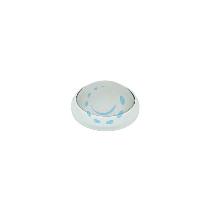 PLAFONIERA TONDA IN ALLUMINIO PER ESTERNO - 100w IP54 ø mm.258x125h. bianco