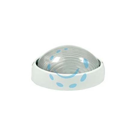 PLAFONIERA OVALE IN ALLUMINIO PER ESTERNO - 60w IP54 ø mm.213x148x98h. bianco