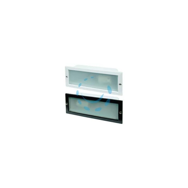 FARETTI A INCASSO RETTANGOLARI IN ALLUMINIO PER ESTERNO - 60w IP54 mm.234x100x80h. bianco