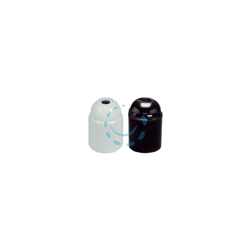 PORTALAMPADA E27 TERMOPLASTICO LISCIO - colore nero