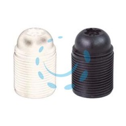 PORTALAMPADA E27 TERMOPLASTICO FILETTATO - colore bianco