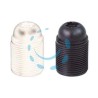 PORTALAMPADA E27 TERMOPLASTICO FILETTATO - colore bianco