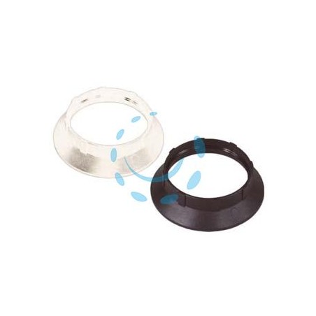 GHIERA TERMOPLASTICA PER PORTALAMPADA E27 - colore bianco