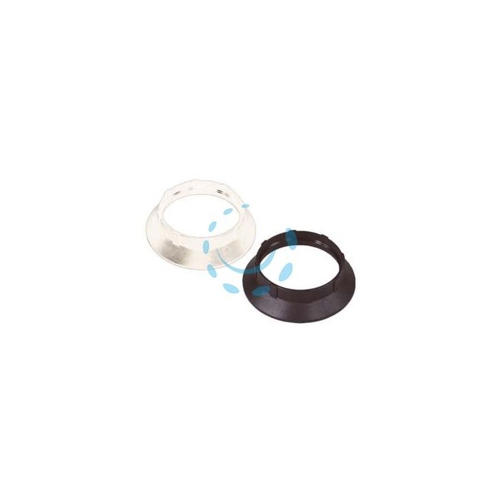 GHIERA TERMOPLASTICA PER PORTALAMPADA E27 - colore nero