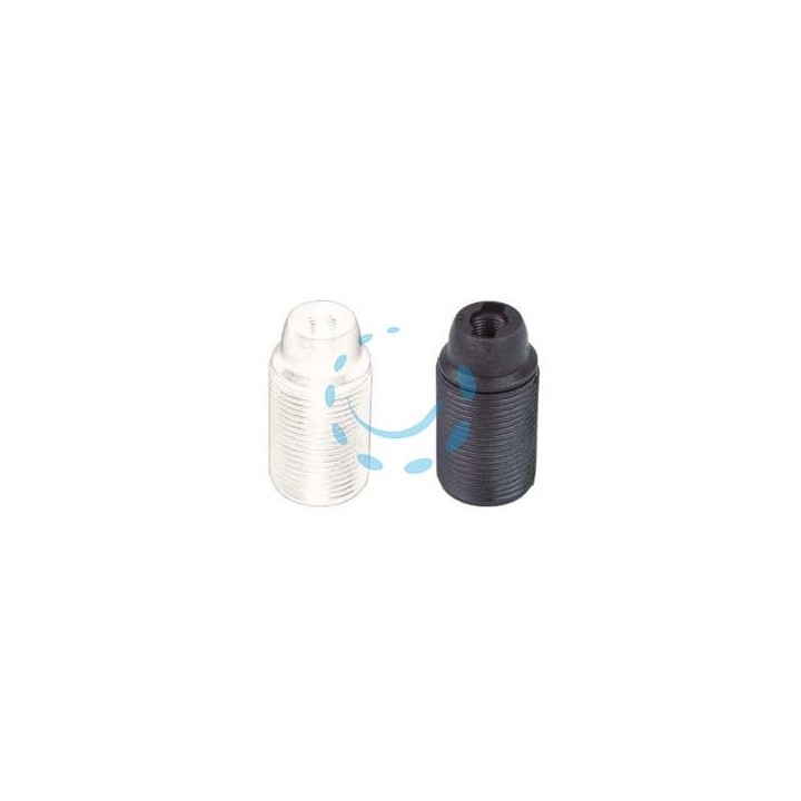 PORTALAMPADA E14 TERMOPLASTICO FILETTATO - colore nero