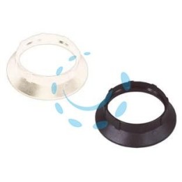 GHIERA TERMOPLASTICA PER PORTALAMPADA E14 - colore bianco